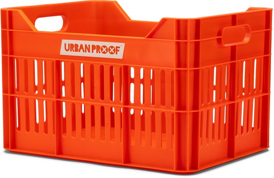 Urban Proof Click Fietskrat 30 Liter Gerecycled Kunststof Orange van Urban Proof