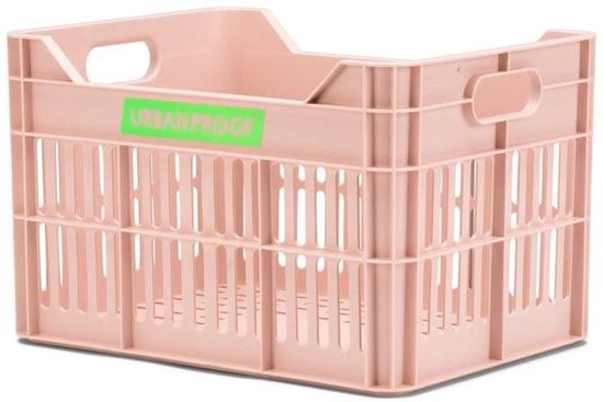 Urban Proof fietskrat 15L pastel pink Recycled 30x22x19cm van Urban Proof