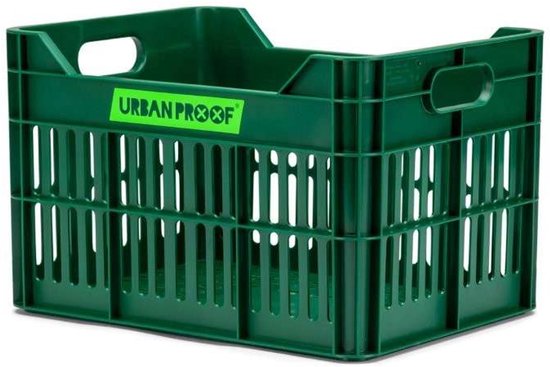 Urban Proof fietskrat 15L retro green Recycled 30x22x19cm van Urban Proof