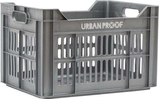 URBAN PROOF Fietskrat - 30 l - Zilver van Urban Proof
