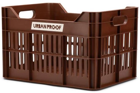 Urban Proof fietskrat 30L deep brown Recycled 40x30x25cm van Urban Proof