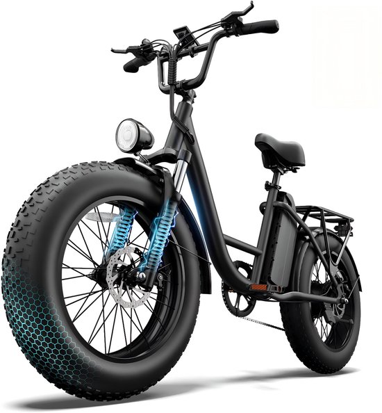 URLIFE E20PRO 20"x4 elektrische fiets met uitneembare 48V 15,6Ah-accu
