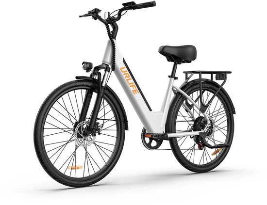 URLIFE E26 E-Bike - 26 inch - 60km actieradius - 250W motor - wit