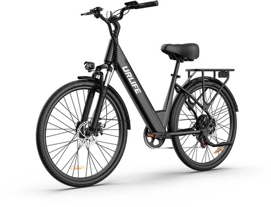 URLIFE E26 E-Bike - 26 inch - 60km actieradius - 250W motor - zwart