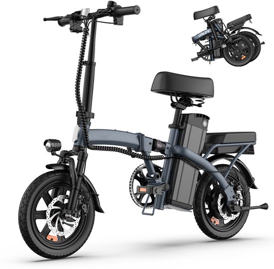 URLIFE F1L 14" opvouwbare elektrische fiets met 48V 7.5Ah 250W-motor