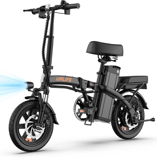 URLIFE F1L E-Bike - 14 inch - 40km actieradius - 250W motor - zwart
