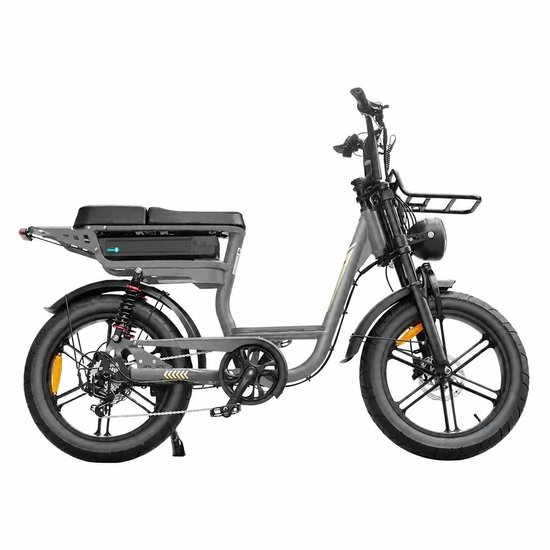 V20 Comfort - Elektrische Fatbike - 20 inch - 250W motor - Actieradius tot 60 km - 7 versnellingen - Hydraulische schijfremmen - 720Wh accu - Grijs