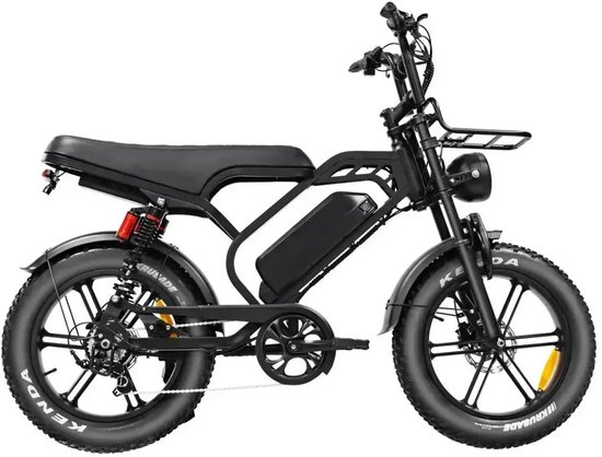 V20 Limited 2026 Fatbike Zwart - 250W - 48V 18Ah - 80km Bereik - Schijfremmen