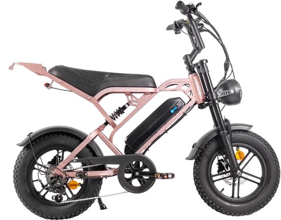 V20 Mini - Lichtroze - 468Wh - Elektrische Fatbike van Merkloos
