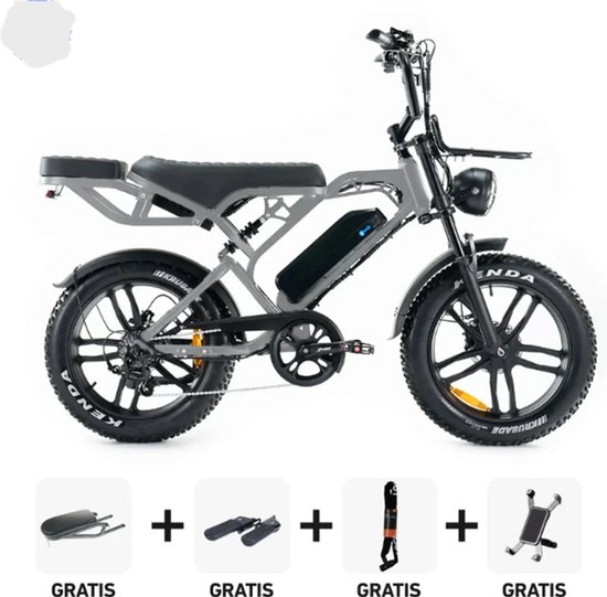 V20 Pro Fatbike 2026 | Hydraulische remmen | 80-100KM bereik | Straatlegaal | Hoog model van V20