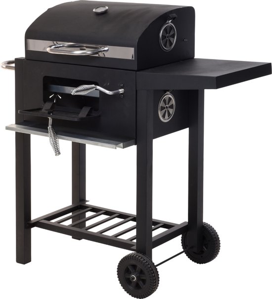 Vaggan Luxe Houtskool Barbecue - Grilloppervlak (LxB) 44 X 32 cm - Staal - Matzwart van Vaggan