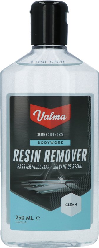 Valma Resin Remover – Krachtige harsverwijderaar – Voor glas, kunststof en lakwerk - Snel, veilig & effectief - Eenvoudig in Gebruik - 250ml van Valma