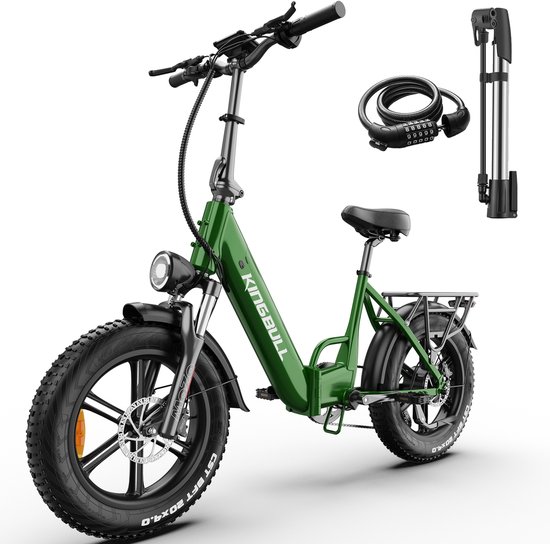 vankel Literider 2.0 Opvouwbare Elektrische Fiets–648Wh Accu–20×4.0 Inch Fatbike Banden–Actieradius tot 90 km–Voor- en Achter Hydraulische Schijfremmen–MOZO Aluminium Verende Voorvork met Lock-out– Elektrische Stadsfiets –Max. Belasting 180 kg–Groen van VANKEL