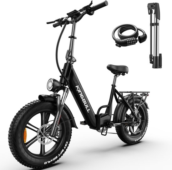 vankel Literider Elektrische Fiets–Opvouwbaar–648Wh Accu–Voor- en Achter Hydraulische Schijfremmen–20×4.0 Inch Fatbike Banden – Actieradius tot 90 km – MOZO Aluminium Verende Voorvork met Lock-out – Elektrische Stadsfiets–Max. Belasting 180 kg–Zwart van VANKEL