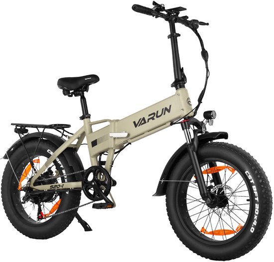 VARUN S20-1 E-bike - 25 km/u - 20inch - 60km actieradius - 250W motor - 48V13Ah accu - 55 N·m - grijs