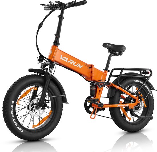 VARUN S20-1 PLUS E-bike - 25 km/u - 20inch - 60km actieradius - 250W motor - 48V13Ah accu - 55 N·m - oranje