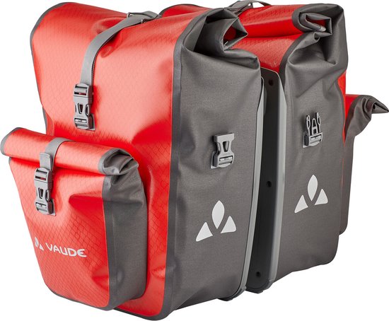 VAUDE Aqua Back Plus Dubbele Fietstas - 51L (2x 25,5L) - Rood van Vaud
