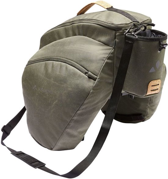 Vaude eSilkroad Plus achter fietstas voor E-bike khaki van Vaud