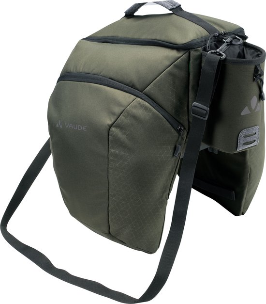 VAUDE - eSilkroad Plus - Khaki - Fietstas Bagagedrager - Greenshape van Vaude