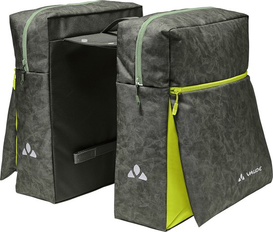 VAUDE - TwinZipper - Khaki - Fietstas Achter - Greenshape van Vaud