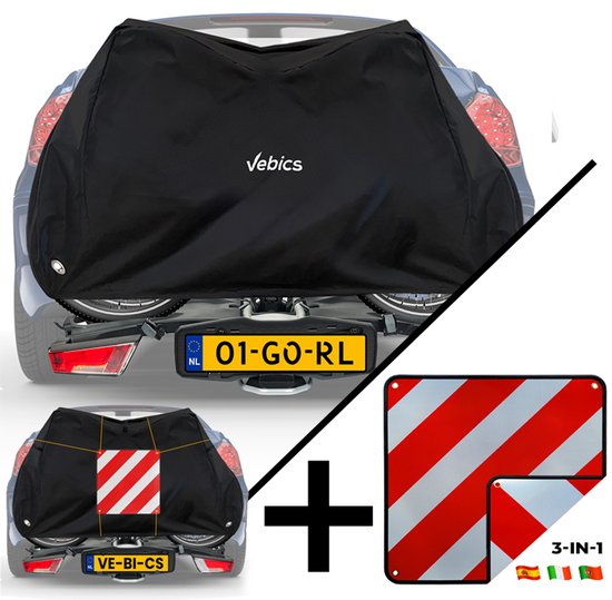 Vebics Fietshoes Fietsendrager Inclusief Markeringsbord - Complete set