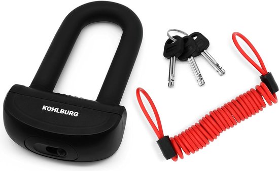 Veilig Motorslot - Remschijfslot met het Hoogste Veiligheidsniveau - Achterwielslot 16 mm Dik - Diefstalbeveiliging voor Motorfiets, Bromfiets, Vespa Scooter en Scooter van Lynxertools