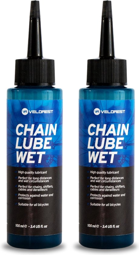 Velorest Chain Lube 2 X 100 ML - Ketting Smeermiddel Fiets - Kettingvet - Ketting Wax - Kettingwax - Smeermiddel Fietsketting - Chain Wax - Fiets Wax - Kettingsmeer