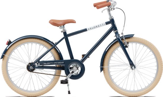 Veloretti Junior Kinderfiets - 20 inch - Donkerblauw - 5-8 jaar van Veloretti