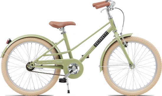 Veloretti Junior Kinderfiets - 20 inch - Groen - 5-8 jaar van Merkloos