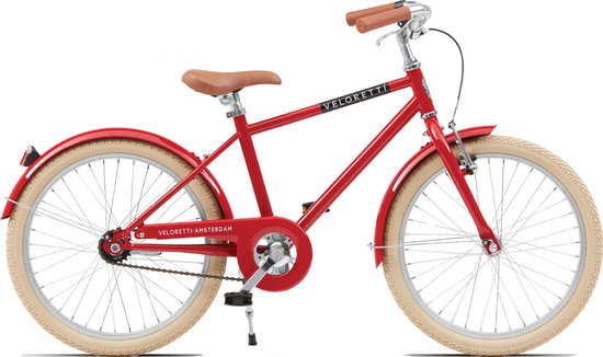 Veloretti Junior Kinderfiets - 20 inch - Rood - 5-8 jaar van Merkloos