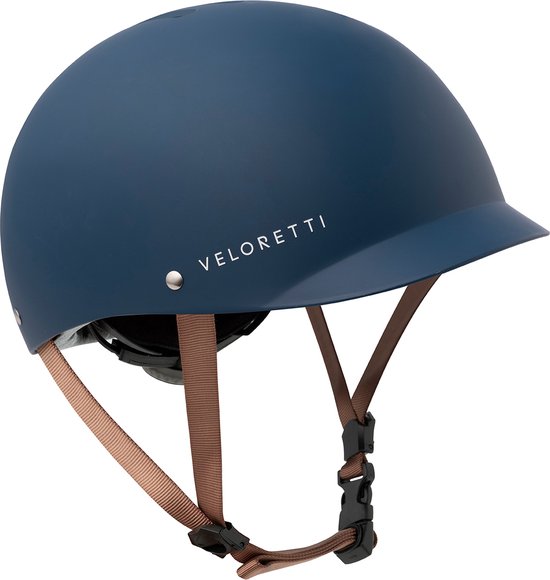 Veloretti Kinderhelm fiets - Midnight Blue (Maat S) van Merkloos
