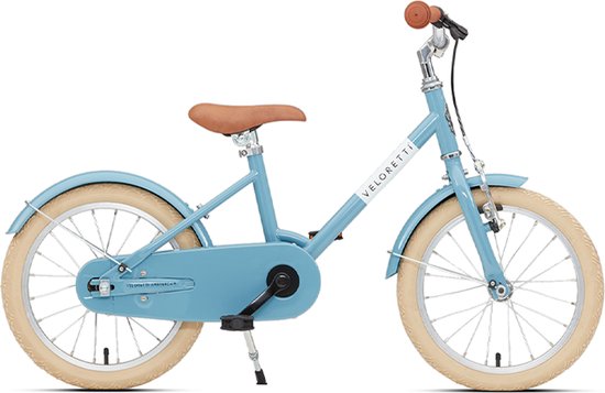 Veloretti Maxi Kinderfiets 16 inch - Lichtblauw - Kids 3-6 jaar van Merkloos