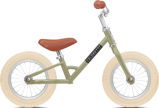 Veloretti Mini loopfiets - 12 inch - Groen - 2-4 jaar van Merkloos