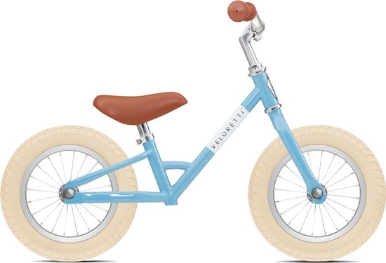 Veloretti Mini loopfiets - 12 inch - Lichtblauw - 2-4 jaar van Merkloos