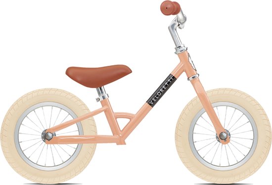 Veloretti Mini loopfiets - 12 inch - Roze - 2-4 jaar van Merkloos