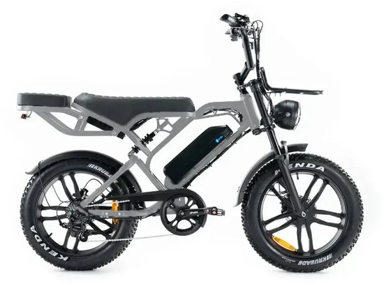 Veloride ™ Fatbike V20 PRO - Legaal - Hydraulische remmen - 250W - Nardo Grey - Rijklaar geleverd van Merkloos