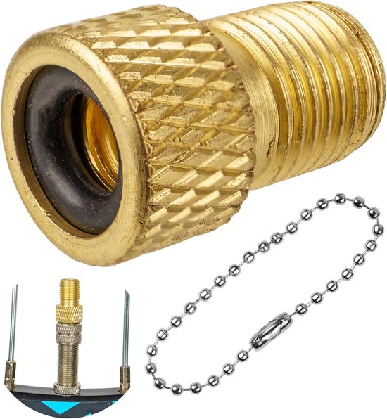 Ventiel Adapter - Fietspomp Adapter - Banden Oppompen - Universeel Compatibel - 1 Stuk - Metaal