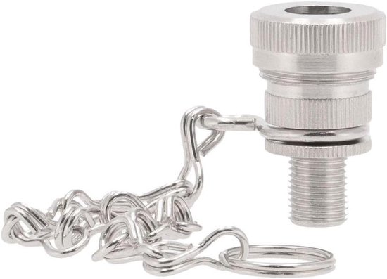 Ventiel Adapter - Fietspomp naar Auto - Banden Oppompen - Direct Luchtdicht - 1/4 inch - Zwart