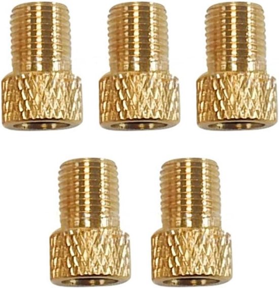 Ventiel Adapters - Presta Schrader - Banden Oppompen - Goede Afdichting - 5 Stuks - Diamant Grid