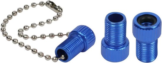 Ventiel Adapters - Presta Schrader - Fietspomp Gebruik - Koperen Materiaal - 3 Stuks - Donkerblauw