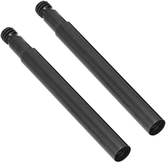 Ventiel Extenders - Banden Verlengers - Fietsen Opblazen - Aluminium Lichtgewicht - 60mm Lengte - Zwart