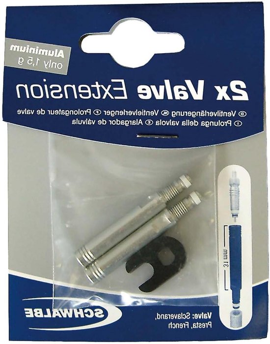 Ventielverlengers - Presta Ventiel - Fietsband Oppompen - Verwijderbare Kern - 31 mm Set - Metaal