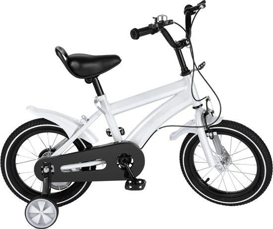 Verkoop Nederland® - Kinder Fiets - 2-11 Jaar - KinderFiets 14 Inch - Kids Bike - Hoge Kwaliteit - Wit van VER