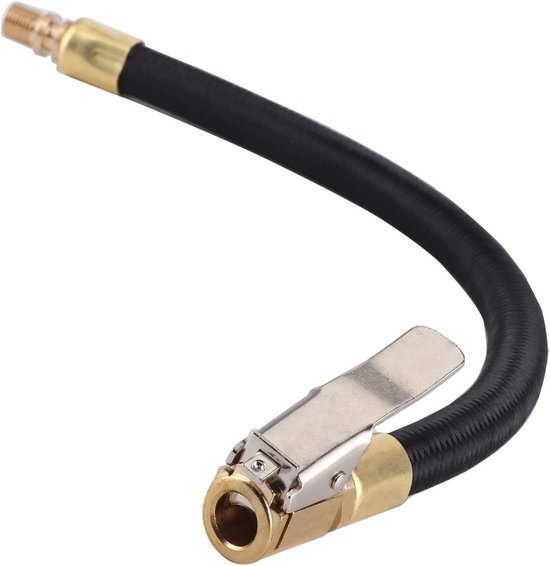 Verlengbuis Voor Bandenpomp - 30CM - Bandenpomp Snel oppompen - Adapterslang Snel oppompen Clip - Auto Motorfiets Onderhoudsaccessoires