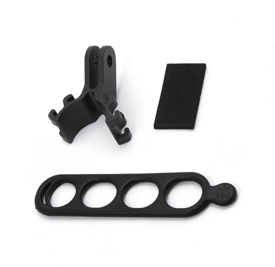 Verlengstuk Geschikt voor fietscomputerhouder — Lampclip, GoPro-compatibele interface, adapter Geschikt voor zaklamp / startnummer — Fietsaccessoire van Merkloos