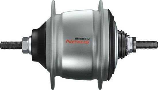 Versnellingsnaaf Shimano Nexus 8 Premium SG-C6011 - velgrem / rollerbrake - 36 gaats - zilver van VER