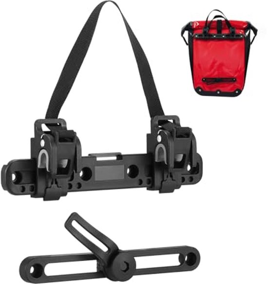 Verstelbare Fiets-zijtas Bevestiging met Gespen - Praktische Fietsaccessoires voor Veilig Vervoer van Merkloos