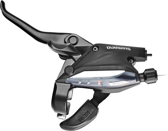 Versteller (links) met remhendel 3 speed Shimano ST-EF505 - 3 vingers - zwart van Merkloos