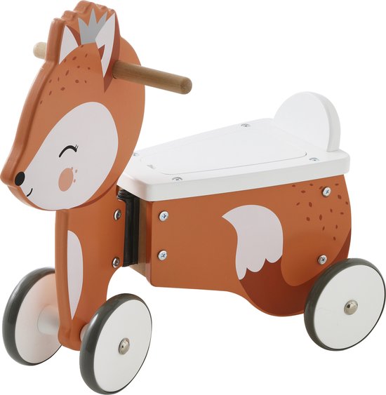 Vertbaudet Loopwagen - opbergkist - vos van Merkloos