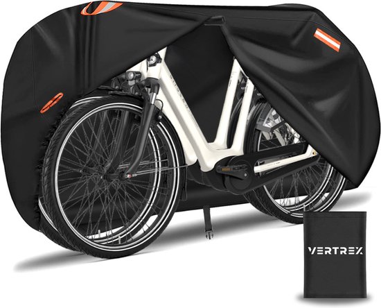 Vertrex Universele Fietshoes - Ultra Sterk & Waterdicht Oxford - Geschikt voor 1 tot 2 Fietsen - Inclusief Opbergtas van VER